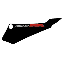 929 Left Tail Decal (Black/Red) INCR10Aug2021
