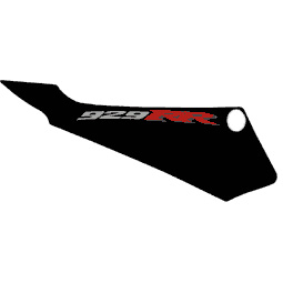 929 Right Tail Decal (Black/Red) INCR10Aug2021