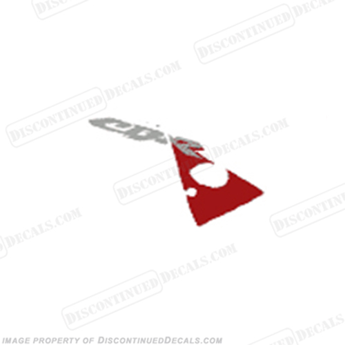 954 Right Upper Fairing "CBR" Decal (Red/Silver) INCR10Aug2021