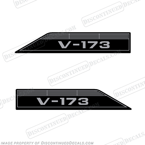 Glastron V-173 Boat Decals (Set of 2) - 1973 and up INCR10Aug2021