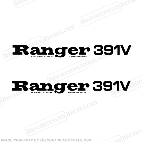 Ranger 391V Decals (Set of 2) - Any Color!  391 v, INCR10Aug2021