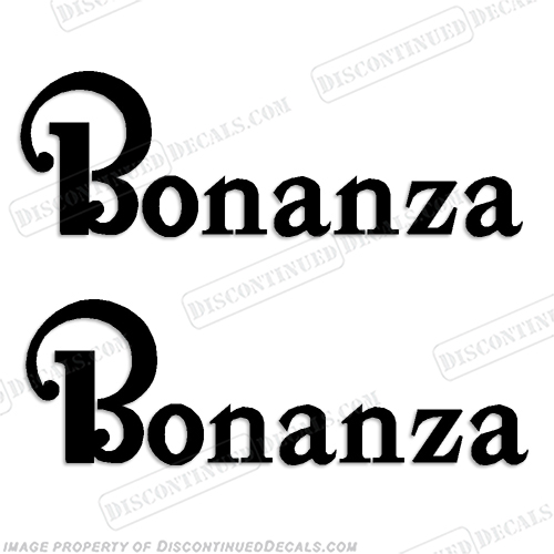 Beechcraft Bonanza Aircraft Decals (Set of 2) - Any Color! INCR10Aug2021