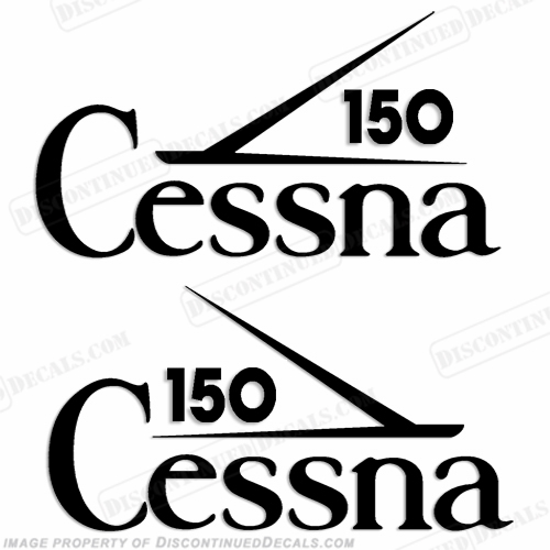 Cessna 150 Aircraft Logo Decals (Set of 2) - Any Color! INCR10Aug2021