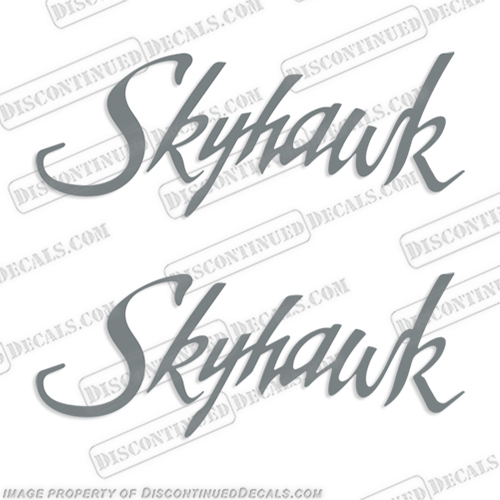 Cessna Skyhawk Decals - Style 1 (Set of 2) - Any Color!  aircraft, decals, cessna, 172, skyhawk, airplane, stickers, decal, kit, set, sky, hawk,