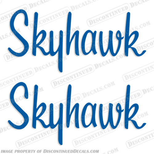 Cessna Skyhawk Decals - Style 2 (Set of 2) - Any Color!   aircraft, decals, cessna, 172, skyhawk, airplane, stickers, decal, kit, set, sky, hawk, style1, style 1, style, 1, style2, style 2, 2