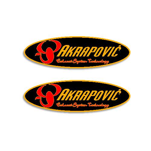 Akrapovic Decals - Set of 2 INCR10Aug2021