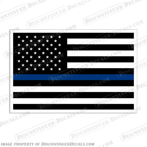 Flag Decal - Police & Law Enforcement American Flag flag, usa, america, patriot, united, states, police, blue, enforcement, law, law enforcement