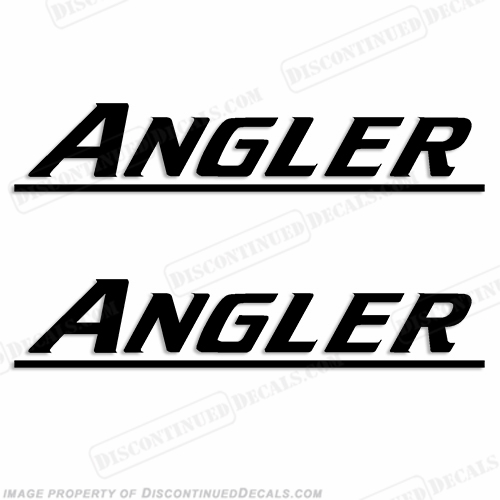 Angler Boat Logo Decals - (Newer Style) Any Color! INCR10Aug2021