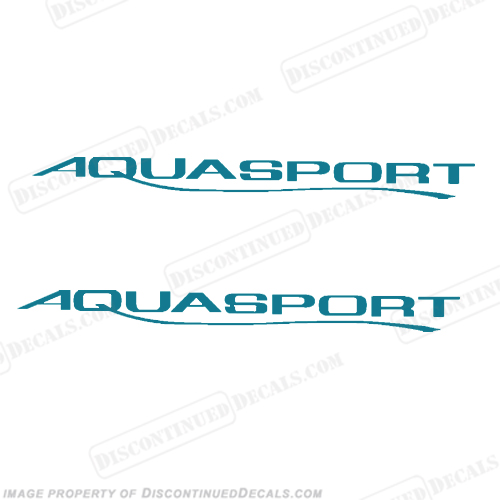 New Style Aquasport Boat Decals (Set of 2) - Any Color INCR10Aug2021