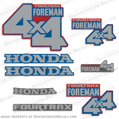 1987 Honda TRX 350 Fourtrax 4x4 Forman ATC Decals honda, ATC, atc, ATV, atv, 350, fourtrax, four, trax, decal, set, logos, stickers, decals, motorcross, offroad, off road, dirtbike, dirt bike, 4wheeler, four wheeler, 