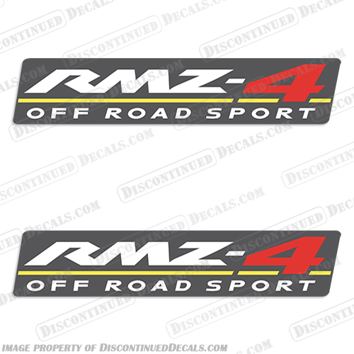 Suzuki Equator RMZ-4 Offroad Sport Truck Decals - Set of 2 atv, decals, suzuki, lt125, LT, 125, quadsport, quad, sport, 4-wheeler, 1989, stickers, kit, offroad, off road, dirt, bike, 1986, Equator, RMZ, RMZ-4, RMZ 4, Offroad, Off Road, Sport, Truck, Decal, Decals, Set of 2, Set, of, 2, two, set of two