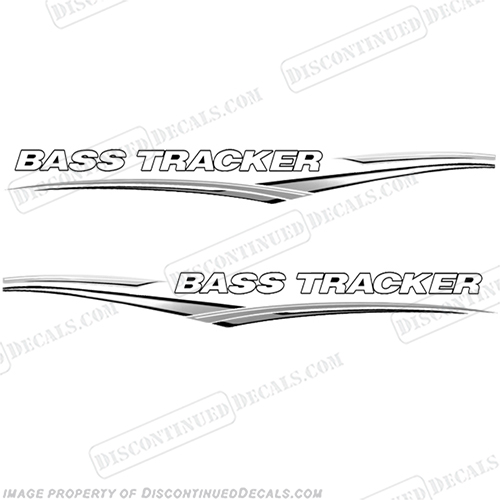 Bass Tracker Boat Graphic Decals - Silver INCR10Aug2021