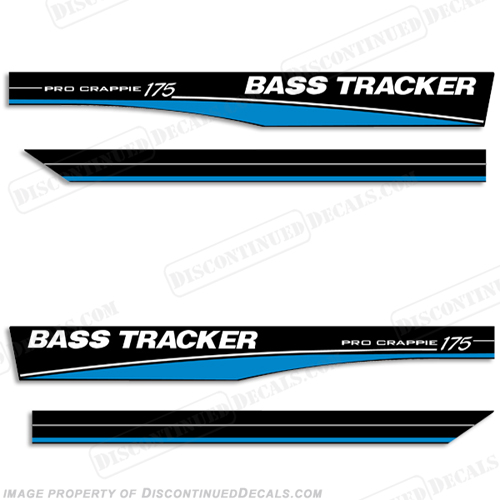 Bass Tracker Pro Crappie 175 Decals - Blue INCR10Aug2021