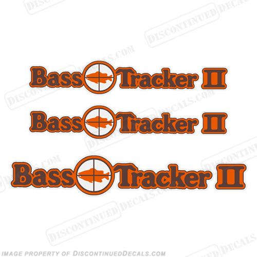 Bass Tracker II Target Boat Decal Package - 1970s 70, 70s, 2, INCR10Aug2021