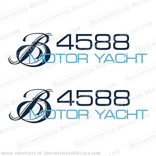 Bayliner Boats Motor Yacht 4588 Decals  boat, logo, decal, bay, liner, bayliner, motor, yacht, Motor Yacht, 4588