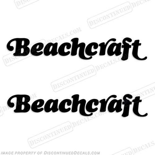 BeachCraft Boat Logo Decal (set of 2) - Any Color! beachcraft, beach-craft, beach, craft, color,INCR10Aug2021