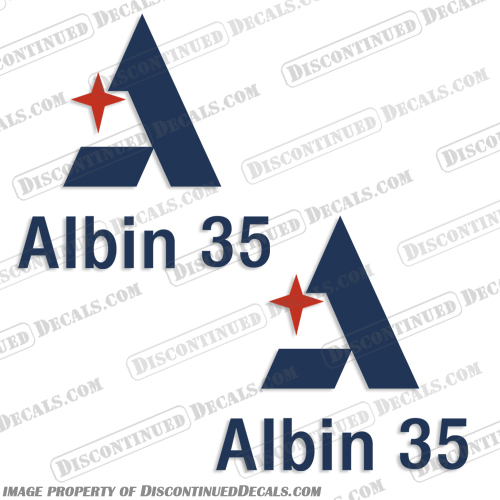Albin 35 Yacht Decal (set of 2) boat, decals ,albin ,35, yachts, decal, sticker , set 
