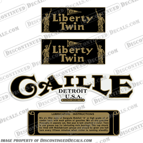 Caille Liberty Twin Vintage Outboard Engine Motor Decals  Caille, Liberty, Twin, vintage, outboard, engine, motor, decals, decal, sticker, kit, set