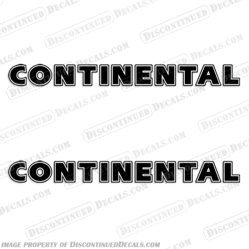 Continental Boat Trailer Decals (Set of 2) - Any Color! - Style 3 continental, boat, trailer, decals, set, of, 2, two, any, color, style, 3, stickers, logos, 
