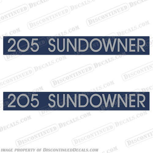 Four Winns 205 Sundowner Boat Decals (Set of 2) fourwinns, four, winns, horizon, 200, boat, lettering. logo, decal, decals, stickers, 1991, Freedom, 195, 225, sundowner