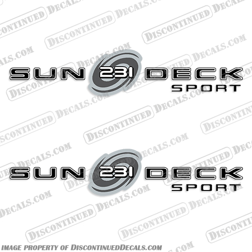 Sun Deck Sport 231 Hurricane Godfrey Marine Boat Logo Decals Sun, Deck, Sport, 231, Hurricane, Godfrey, Marine, Boat, Logo, Decal, Decals,
