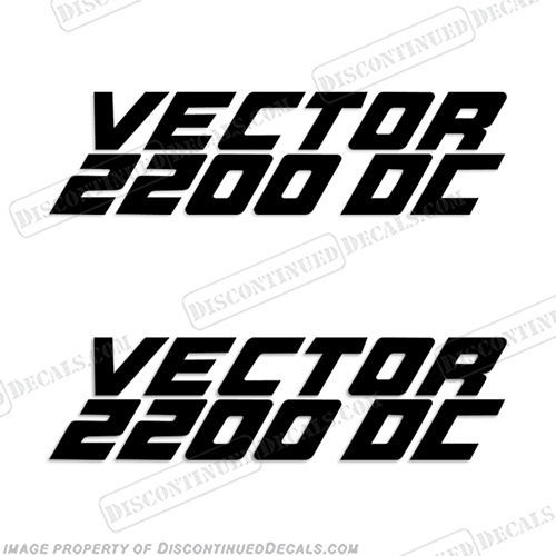HydraSports Vector 2200 DC Decal (Set of 2)  boat, decals, hydra, sports, vector, 2200, dc, logo, stickers, decal, sport, hydrasports, hydrasport, hydrosport, hydrosports, INCR10Aug2021