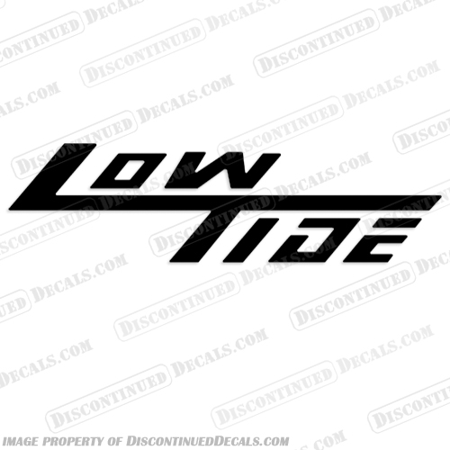 Low Tide Boat Decal - Any Color!  low, tide, boat, decal, decals, any, color, logo, engine, single, 