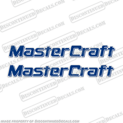 MasterCraft Boat Decals - 2 Color! boat, decals, mastercraft, lettering, outboard, hull, stickers
