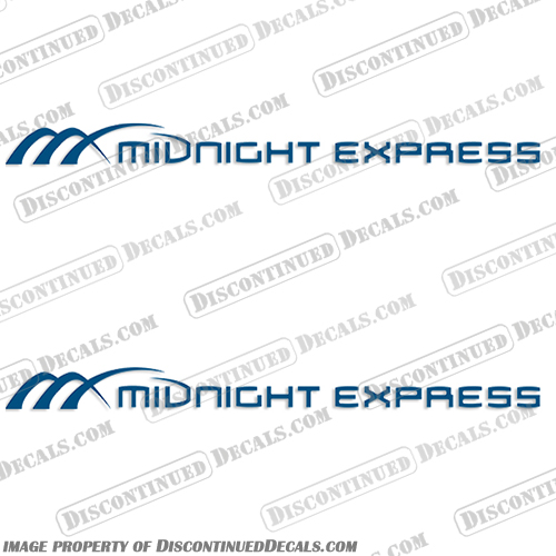 Midnight Express Decals with M - Any Color Midnight, Express, Decal, Decals, with M, M, Set of 2, Any, Color, Any Color