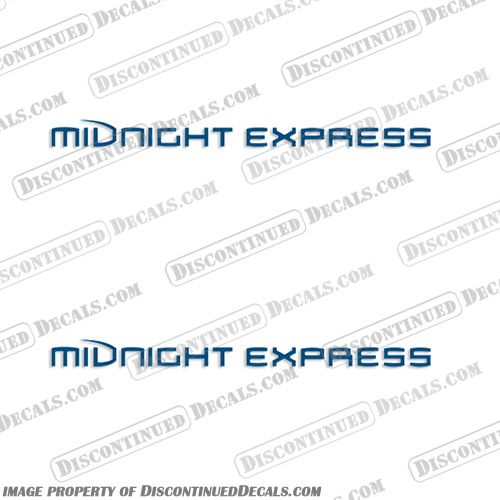 Midnight Express Decals without M - Any Color Midnight, Express, Decal, Decals, without M, M, Set of 2, Any, Color, Any Color