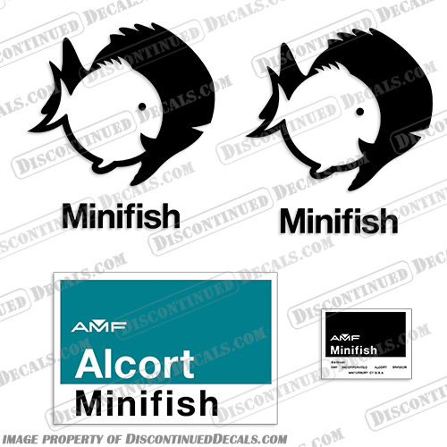 AMF Alcort Minifish Decal Kit AMF, Alcort, Mini, fish, minifish, Decal, Decals, Kit,
