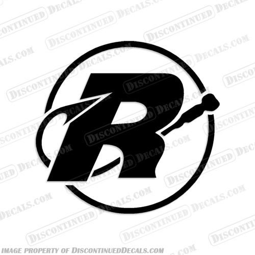 Release "R" Hook Logo Decal - Any Color!  boat, logo, decal, any, color, colors, boats, logo, decal, hull, sticker, label, 