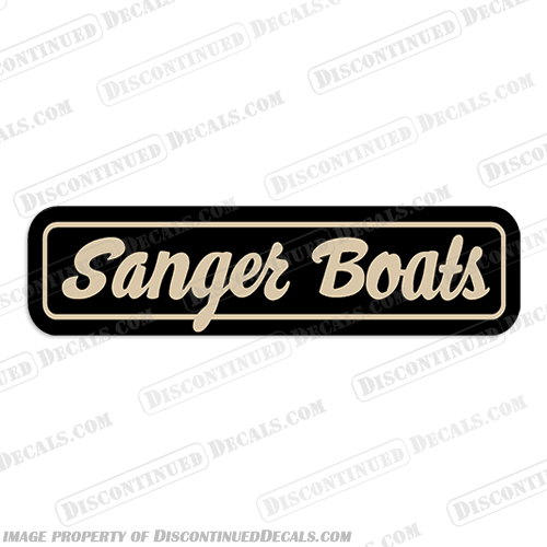 Sanger Boat Decal (Style 3) - Any Color! Sanger, Boat, Decal, Style, Style 2, 2, Set of 2, Any, Color, Any Color, 3, style 3,