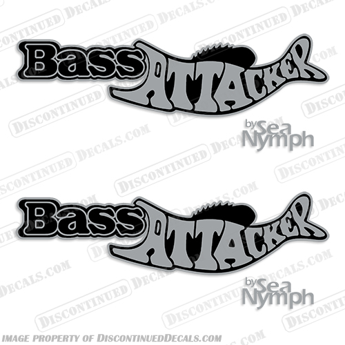 Bass Attacker by Sea Nymph Boat Decals - Any Color! Bass, Attacker, Bass Attacker, by, Sea Nymph, Sea, Nymph, Boat, Decal, Decals, Any Color