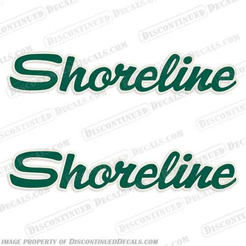 Shoreline Trailer Decals -  2 Color!  shoreline, 2, color, 2 color, trailer, decals, logo, logos, stickers, outboard, boat, 