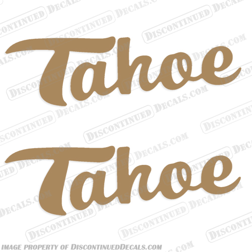 Tahoe Boat Decals (Style 1) Set of 2 - Any Color!  Tahoe, Boat, Decal, Decals, Style, Style 1, 1, Set of 2, Any, Color, Any Color