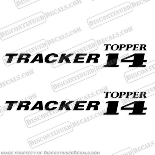Tracker Topper 14 Boat Decals - Any Color!  boat, decals, stickers, decal, tracker, boats, topper, 12, 14, 18, 