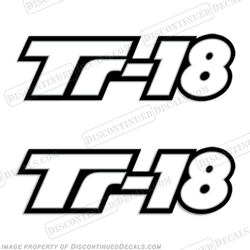 Triton TR-18 Boat Logo Decals (Set of 2)   TR, 18, earl, bentz, tr18, tr 18, tr-18, INCR10Aug2021