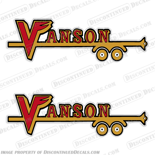 Vanson Trailer Decals (Set of 2) vanson, car, son, trailer, decal, stickers, decal, sticker, van, 