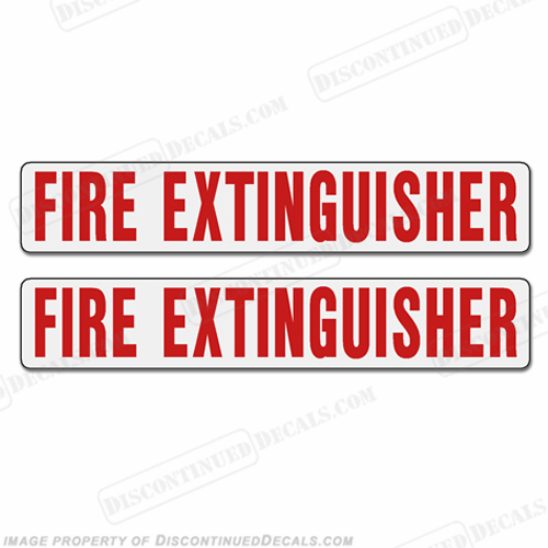 Boat Label Decals - Fire Extinguisher (Set of 2) INCR10Aug2021