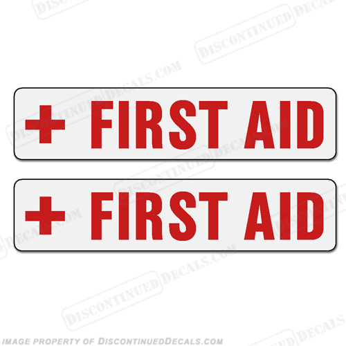 Boat Label Decals - First Aid (Set of 2) INCR10Aug2021