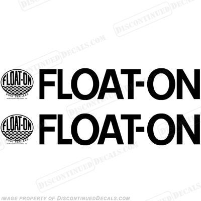 Float-On Boat Trailer Decals (Set of 2) - Any Color! INCR10Aug2021