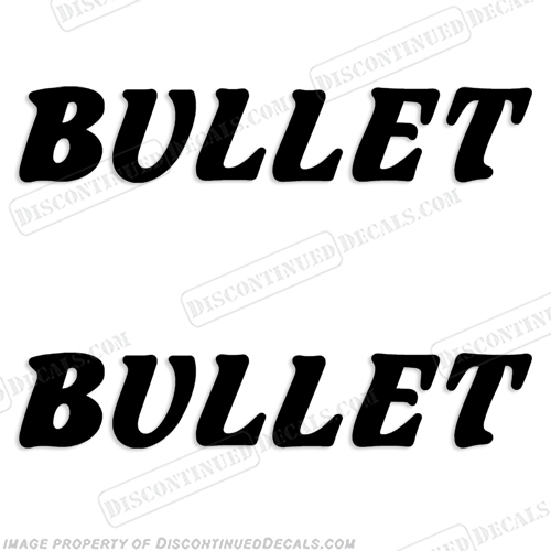 Bullet Boat Manufacturer Decals (Set of 2) - Any Color! INCR10Aug2021