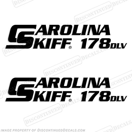 Carolina Skiff 178 DLV Boat Decals - (Set of 2) Any Color! INCR10Aug2021