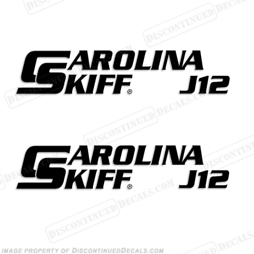 Carolina Skiff Boat Decal J12 - (Set of 2) INCR10Aug2021