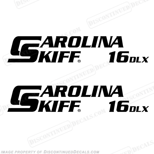 Carolina Skiff 16 DLX Boat Decals - (Set of 2) Any Color! INCR10Aug2021