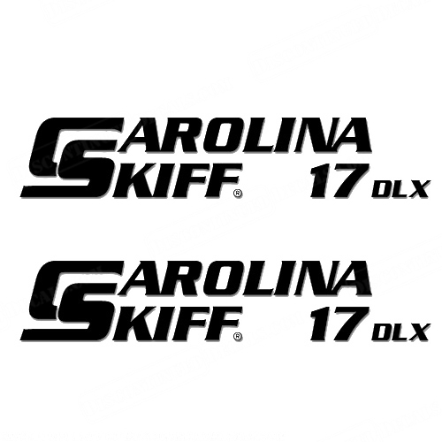 Carolina Skiff 17 DLX Boat Decals - (Set of 2) Any Color! INCR10Aug2021