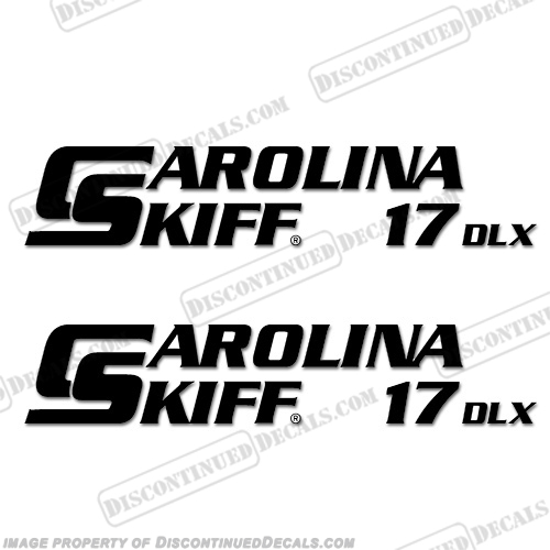 Carolina Skiff 17 DLX Boat Decals - (Set of 2) Any Color! boat, decals, carolina, skiff, decal, 14, dlx, 17, any, color, any color, set of 2