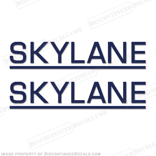 Cessna Skylane Decals - Style 2 (Set of 2) - Any Color! cessna, skyline, words,  decals, aircraft, airplane, logos, stickers, style, 2, style 2, set, of, 2, two, any, color, 