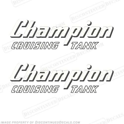 Champion Cruising Fuel Tank Decals INCR10Aug2021